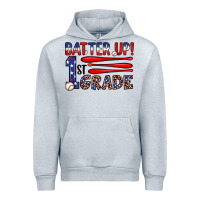 Heather Grey batter up 1st grade Urban Hoodie - JahusDesignShop