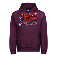 Mauve Wine batter up 1st grade Urban Hoodie - JahusDesignShop