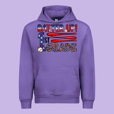 Batter Up 1st Grade Urban Hoodie Designed By Jahusdesignshop
