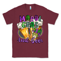 Burgundy mardi gras and beer Classic Tee - CowGirlArtShop