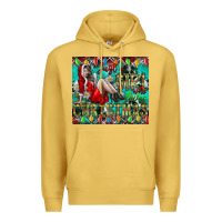 Antique Gold Just A Girl Who Loves Christmas Premium Hoodie - CowhideDigitalArt
