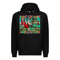 Black Just A Girl Who Loves Christmas Premium Hoodie - CowhideDigitalArt