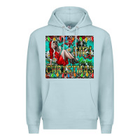 Blue Mist Just A Girl Who Loves Christmas Premium Hoodie - CowhideDigitalArt