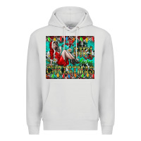 Dove Grey Just A Girl Who Loves Christmas Premium Hoodie - CowhideDigitalArt