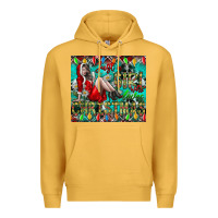Mustard Just A Girl Who Loves Christmas Premium Hoodie - CowhideDigitalArt