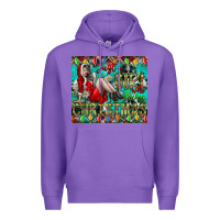 Purple Just A Girl Who Loves Christmas Premium Hoodie - CowhideDigitalArt