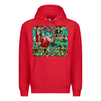 Red Just A Girl Who Loves Christmas Premium Hoodie - CowhideDigitalArt