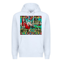White Just A Girl Who Loves Christmas Premium Hoodie - CowhideDigitalArt