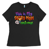 Black this is my scary mom costume Ladies Tee - CowGirlArtShop