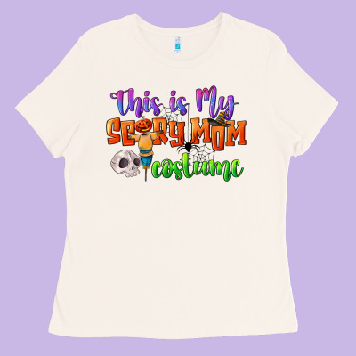 This Is My Scary Mom Costume Ladies Tee Designed By Cowgirlartshop