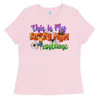 Bubblegum Pink this is my scary mom costume Ladies Tee - CowGirlArtShop
