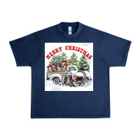 Navy merry chrıstmas Urban Heavy Tee - FaDigitalArtStudio