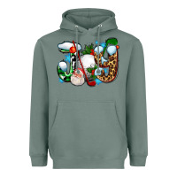 Sage joy with golf and santas Heavyweight Hoodie - AdoDesignShop