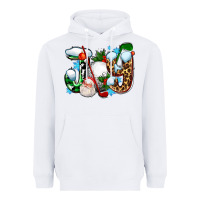 White joy with golf and santas Heavyweight Hoodie - AdoDesignShop