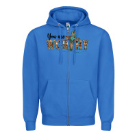 True Royal you are worthy cross Zipper Hoodie - BarkalooDesign