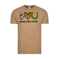 Vintage Coffee Peace Love Luck Vintage Tee - Jasminsmagicworld