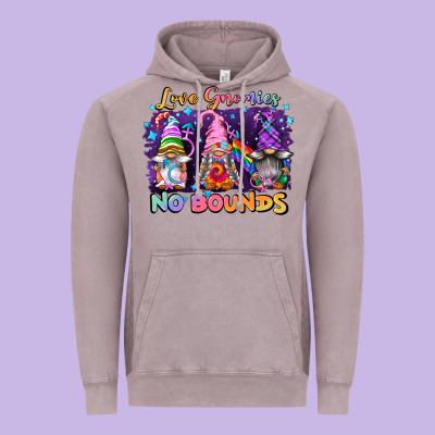 Love Gnomies No Brounds Pride Vintage Hoodie Designed By Fadigitalartstudio