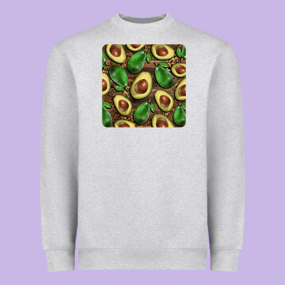 Avocados With Wood And Leopard Background Mug  Coaster Heavyweight Sweatshirt Designed By Barkaloodesign