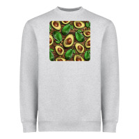Heather Grey avocados with wood and leopard background mug  coaster Heavyweight Sweatshirt - BarkalooDesign