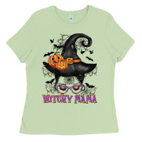 Matcha witchy mama messy bun Ladies Tee - CowGirlArtShop