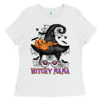 Witchy Mama Messy Bun Ladies Tee | Teevron