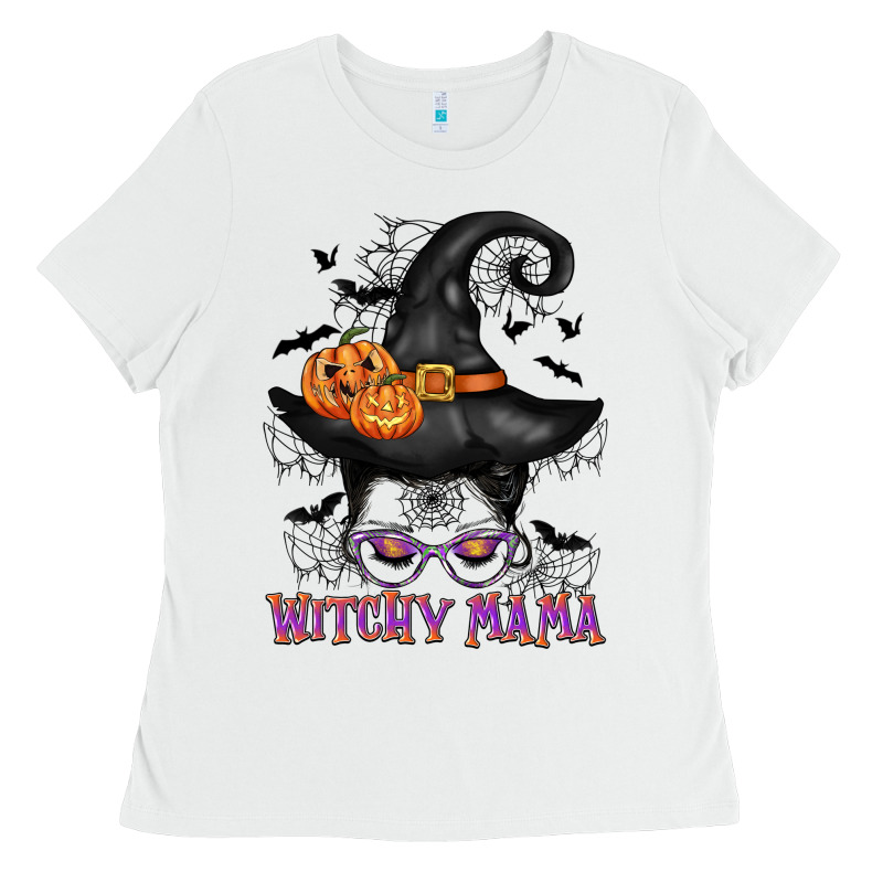 Witchy Mama Messy Bun Ladies Tee by CowGirlArtShop | Teevron