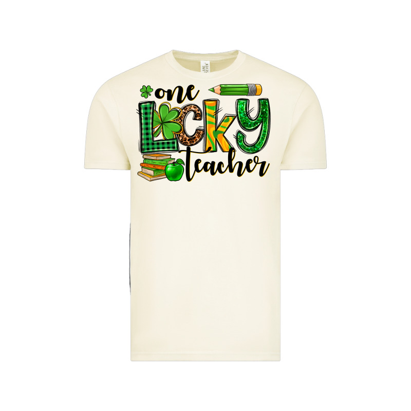 St. Patrick's One Lucky Teacher Vintage Tee by OliviaCreatesArt | Teevron