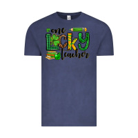 Vintage Denim St. Patrick's One lucky Teacher Vintage Tee - OliviaCreatesArt