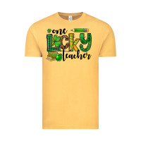 Vintage Mustard St. Patrick's One lucky Teacher Vintage Tee - OliviaCreatesArt