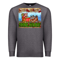 Charcoal Heather holiday and santa. claus Premium Sweatshirt - AdoDesignShop