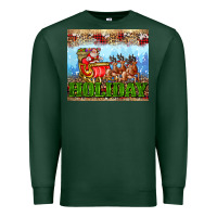 Sports Green holiday and santa. claus Premium Sweatshirt - AdoDesignShop