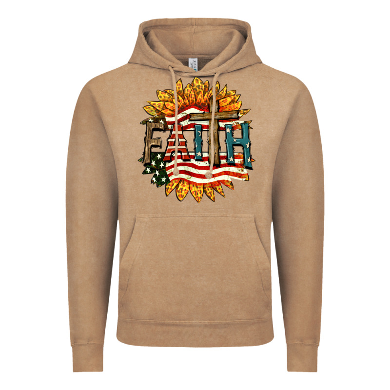 Faith Usa Vintage Hoodie by FaDigitalArtStudio | Teevron