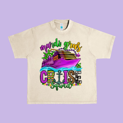 Mardi Gras Cruise Squad Urban Heavy Tee Designed By Oliviacreatesart
