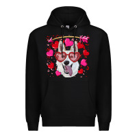 Black valentine's day  white shepherd Premium Hoodie - RanaPortraitStore