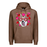 Chestnut valentine's day  white shepherd Premium Hoodie - RanaPortraitStore