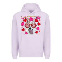 Lilac valentine's day  white shepherd Premium Hoodie - RanaPortraitStore