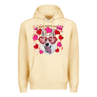 Pina Colada valentine's day  white shepherd Premium Hoodie - RanaPortraitStore