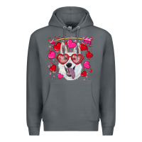 Rock valentine's day  white shepherd Premium Hoodie - RanaPortraitStore