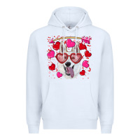 White valentine's day  white shepherd Premium Hoodie - RanaPortraitStore