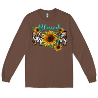 Chestnut Blessed mom Mother's Day Long Sleeve Tee - FaDigitalArtStudio