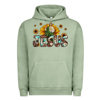 Pigment Oil Green jesus san judas Urban Hoodie - JahusDesignShop