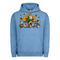 Pigment Pebble Blue jesus san judas Urban Hoodie - JahusDesignShop