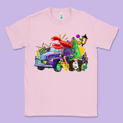 Mardi Gras Gnome On The Truck Classic Tee Designed By Cowgirlartshop