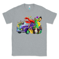 Heather Grey mardi gras gnome on the truck Classic Tee - CowGirlArtShop