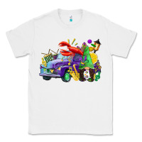 White mardi gras gnome on the truck Classic Tee - CowGirlArtShop