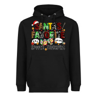 Black santas favorite speech therapist Heavyweight Hoodie - AdoDesignShop