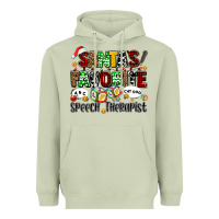 Matcha santas favorite speech therapist Heavyweight Hoodie - AdoDesignShop