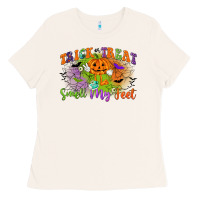 Bone trick or treat smell my feet Ladies Tee - CowGirlArtShop