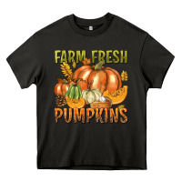 Asphalt Farm Fresh Pumpkins Heavy Core Tee - texasbilliewilder