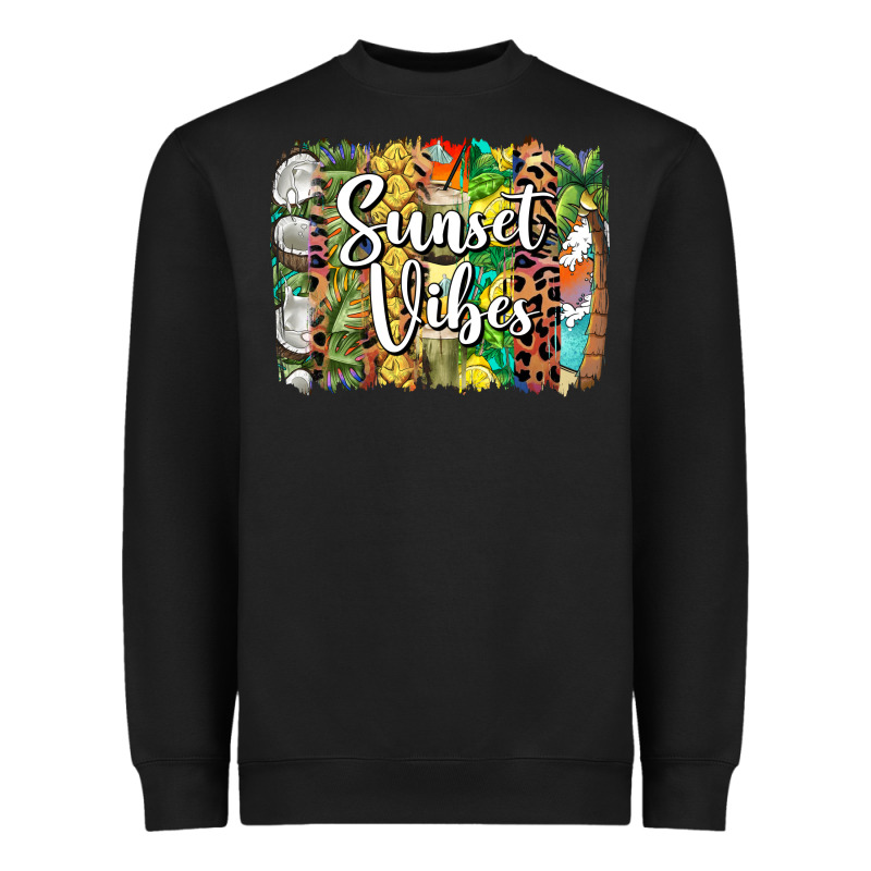 Sunset Vibes Brush Stroke Heavyweight Sweatshirt by BarkalooDesign | Teevron